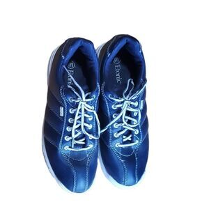 ETONIC PERFECT SLIDE SKATER 7.5 M BLUE WHITE EUC